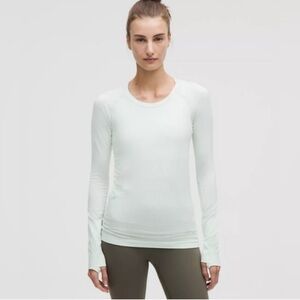 Lululemon Swiftly Tech Long-Sleeve‎ Shirt Neon Yellow Green 8
